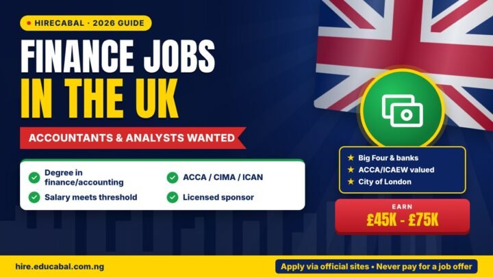 Accountant and Finance Jobs in the UK with Visa Sponsorship