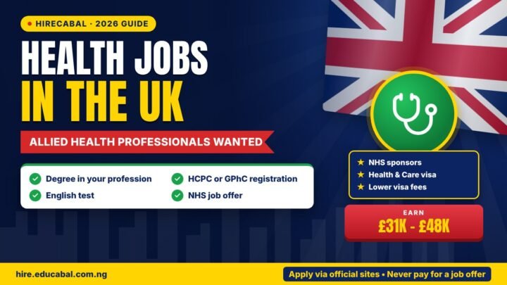 Pharmacist, Radiographer and Allied Health Jobs in the UK with Visa Sponsorship