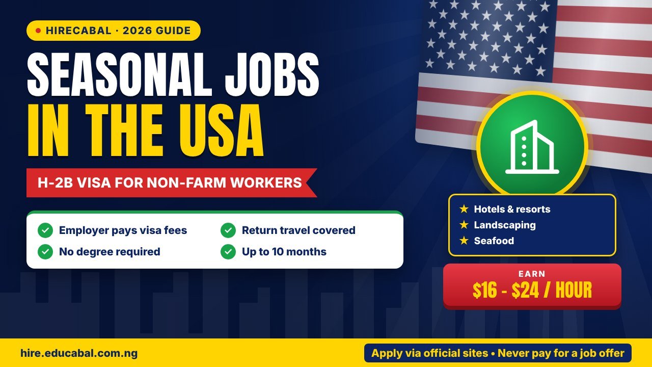 H-2B Seasonal Jobs in the USA: Landscaping, Hotels and Seafood Work Explained