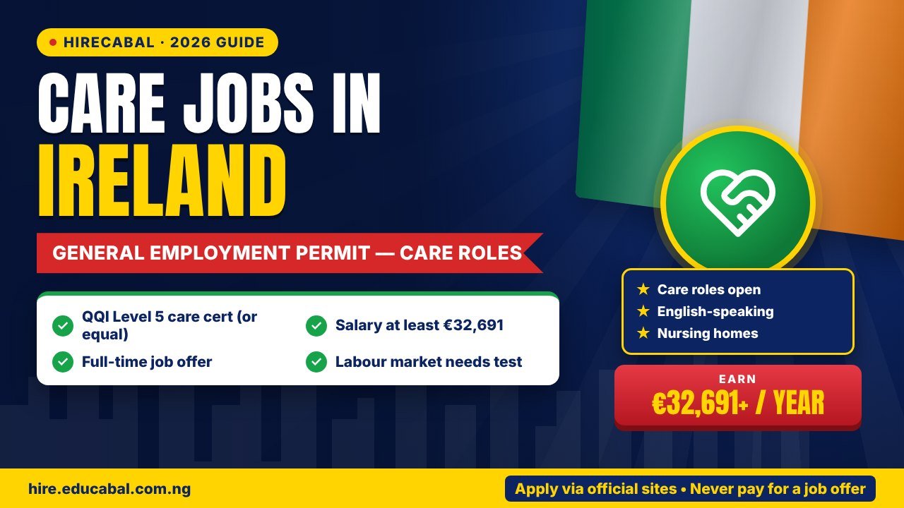 Healthcare Assistant and Care Jobs in Ireland: General Employment Permit 2026