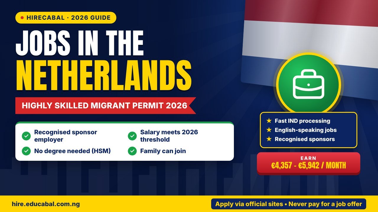 Jobs in the Netherlands for Highly Skilled Migrants: 2026 Salary Thresholds