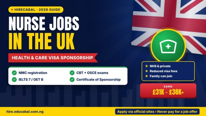 Nurse Jobs in the UK with Health and Care Visa Sponsorship: 2026 Guide