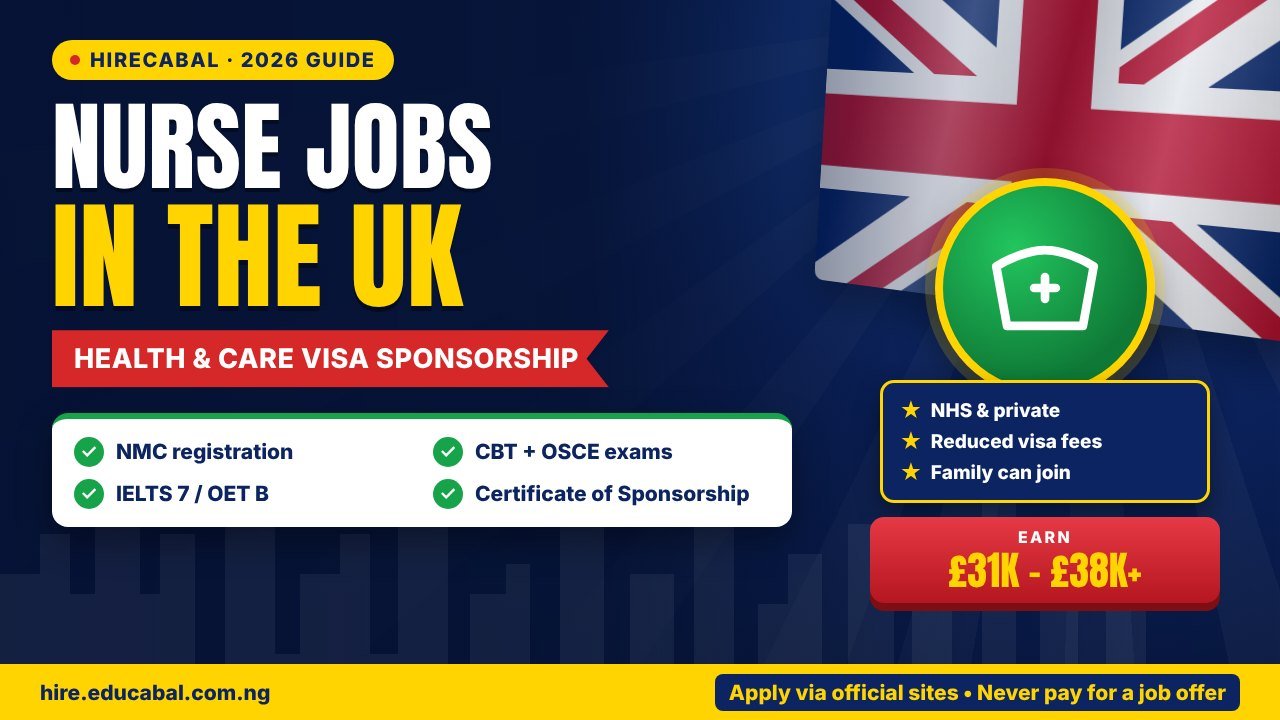 Nurse Jobs in the UK with Health and Care Visa Sponsorship: 2026 Guide