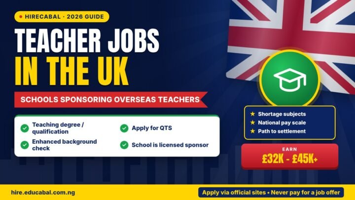 Teaching Jobs in the UK with Visa Sponsorship: Maths, Physics and Sciences